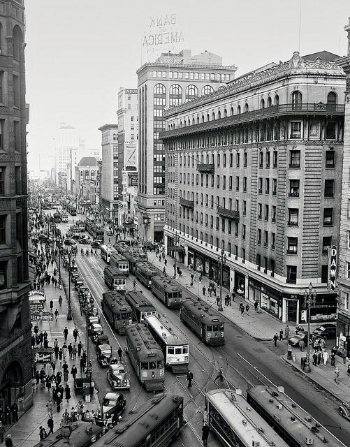 San Francisco Palace Hotel and downtown after restoration