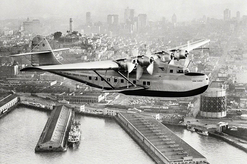 Pan Am Clipper - first passenger airplane with pressurized cabin