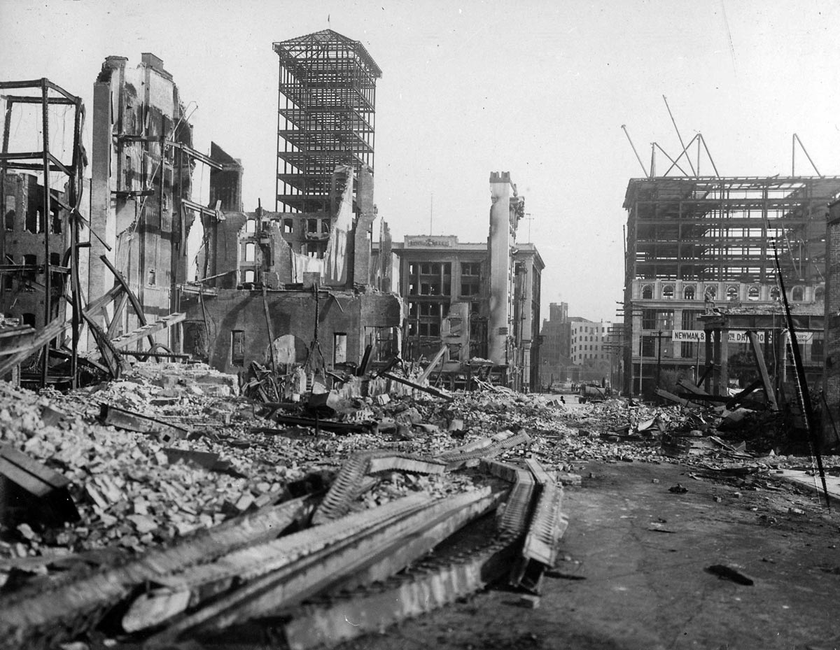 Aftermath of San Francisco 1906 earthquake